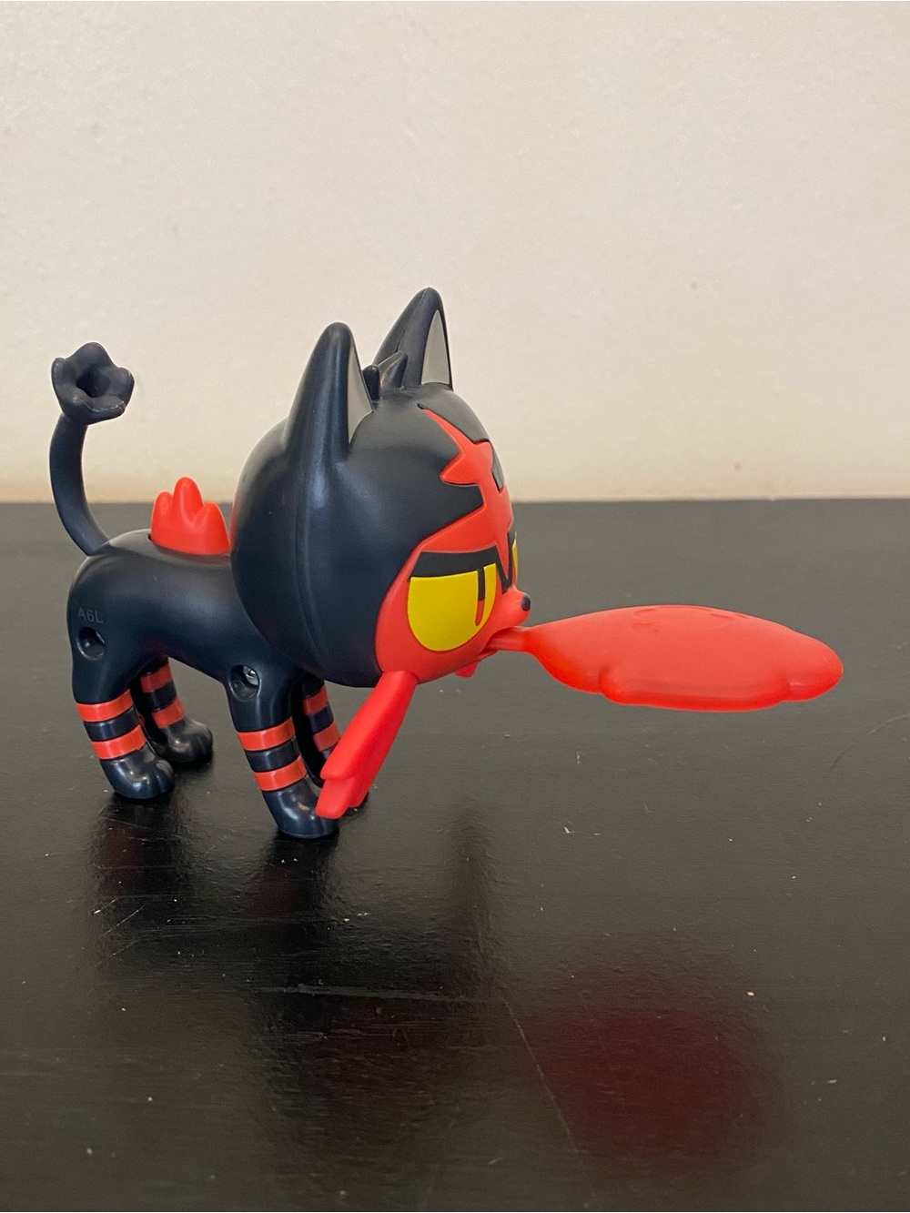 2017 Pokemon Sun Moon Litten McDonalds Happy Meal Toy Black Red Action Figure
